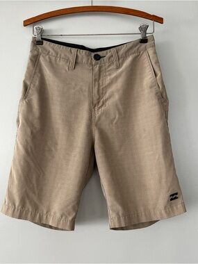 Billabong Shorts Men’s Size 28 Crossfire Submersibles Quick Dry Check Beige
